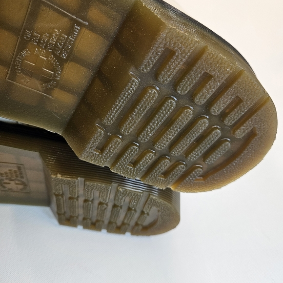 $170 Dr Martens 1460 Mens Size 13 Zavala Lace Up White Leather Combat Boots - Picture 10 of 11